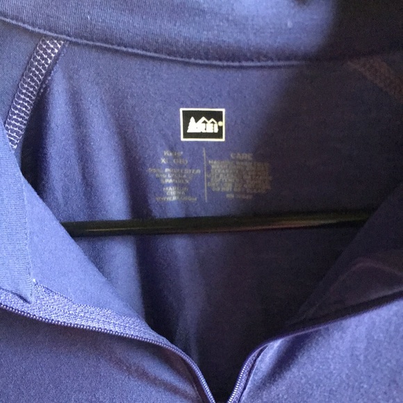 REI blueish purple quarter zip shirt - Picture 2 of 3